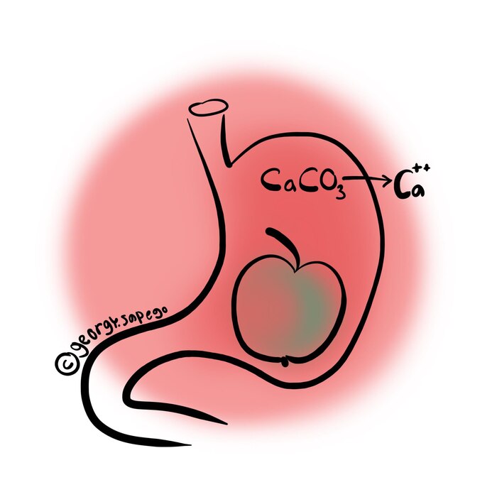 Иллюстрация к моей статье "Кальций из творога: нужно ли добавлять туда лимонный сок и кислые ягоды"