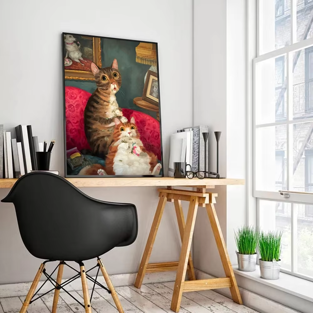 Искусство в моем доме - Юмор, Искусство, Картина, Кот, Милота