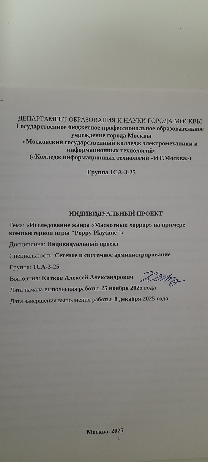 Я написал зачёт про... Хагги-Вагги