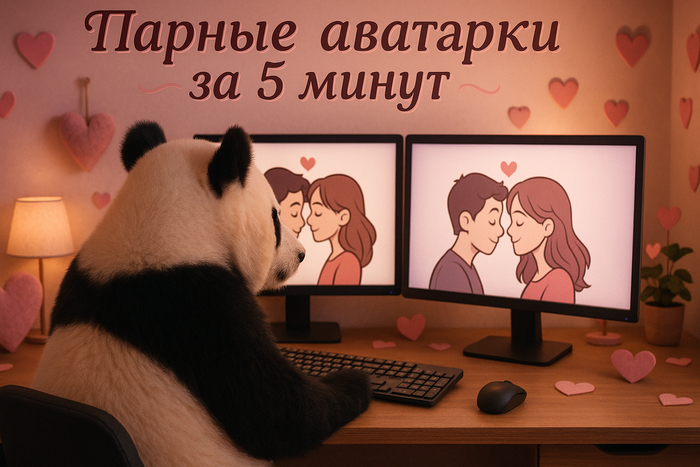 Аватарки для пар: как быстро сделать стильные изображения для соцсетей