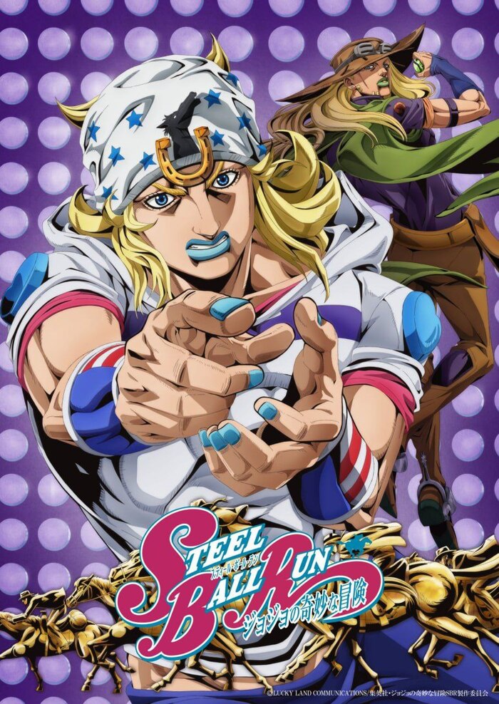 Вышел новый постер "JoJo's bizzare adventures: steel ball run"