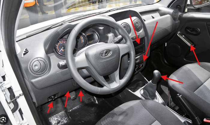 Салон ларгуса из интернетов