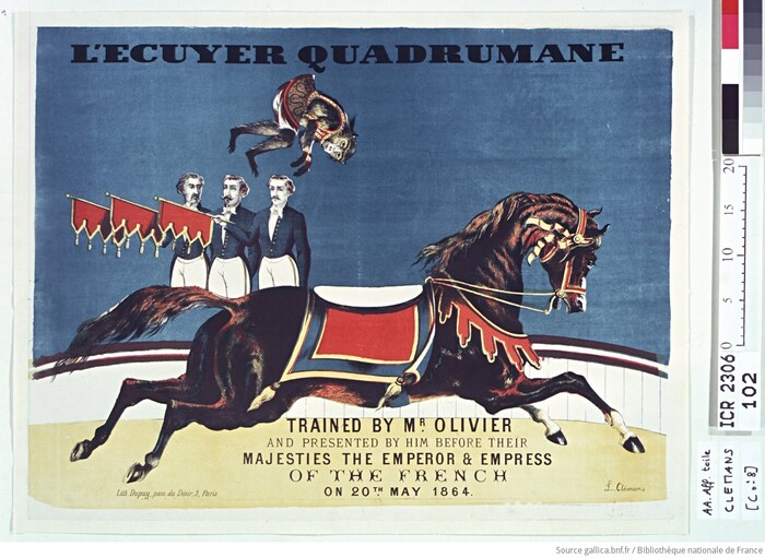 Использование чистых, не смешанных цветов (благодаря литографии) было вызовом академической живописи. Афиша не вписывалась в городскую среду — она её взрывала, как сейчас это делает реклама.