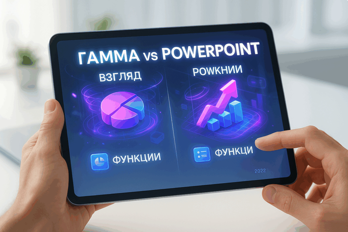 Gamma App vs PowerPoint 2025     