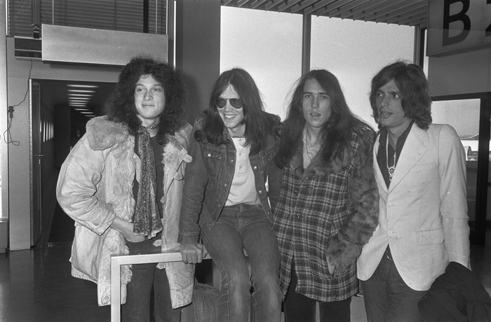 Golden Earring прибыли из США в аэропорт Схипхол, 19 марта 1970.