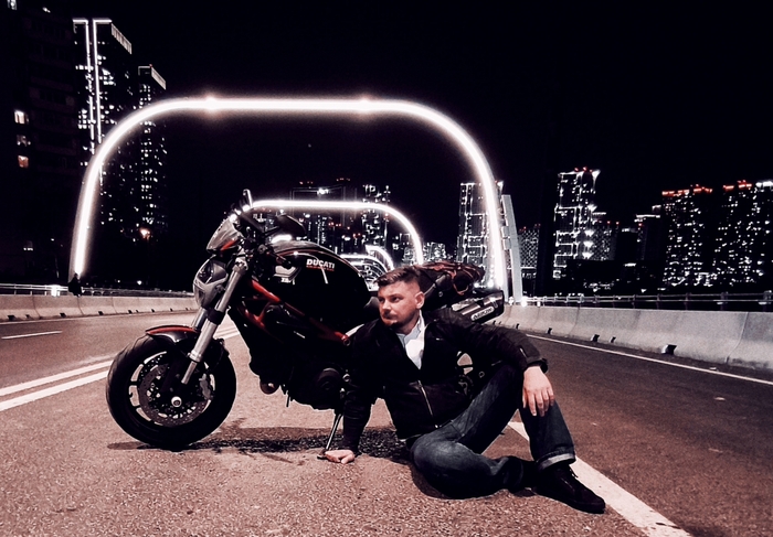 Огни ночного города.