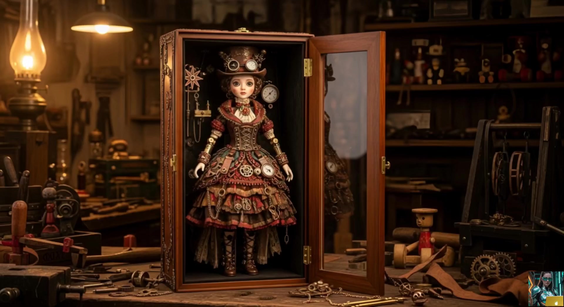 Вальс заводной души - Моё, Контент нейросетей, Нейровидео, Нейромузыка, Кукла, Танцы, Арты нейросетей, Suno, Видео, Короткие видео