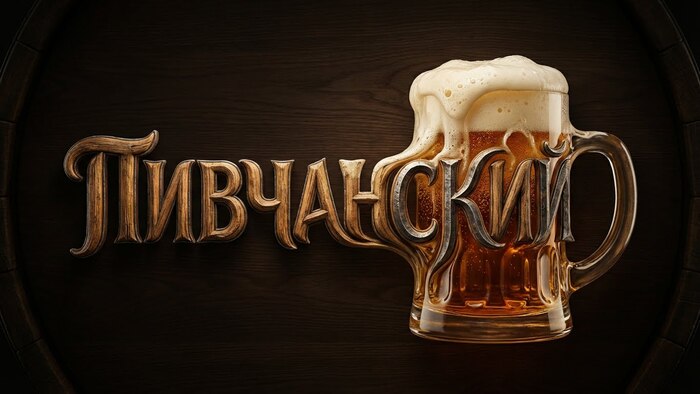 Скульптурный постер по слову «Пивчанский»