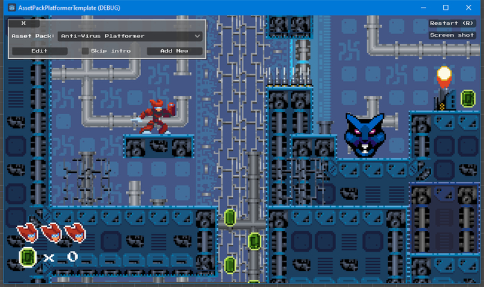 Специальная программа-игра на Godot для конкурса Ассетов, где можно заменить любой спрайт