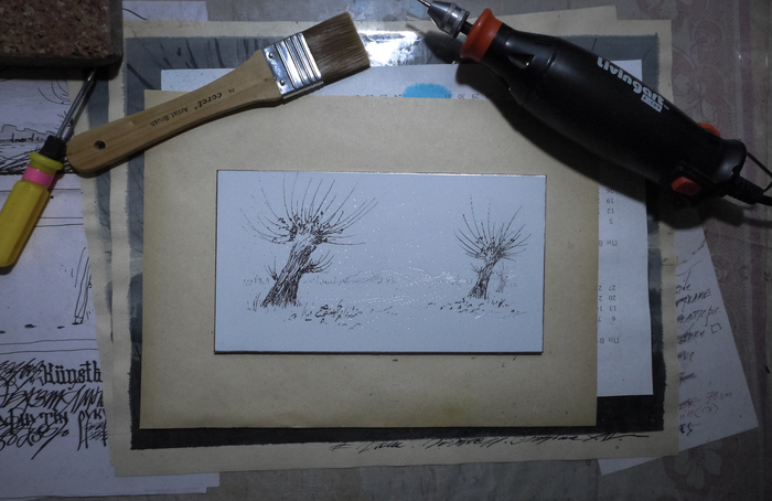 гравировка в два прохода