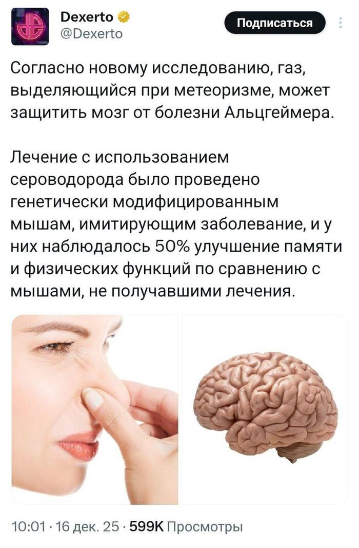 Нюхать собственный пердеж полезно