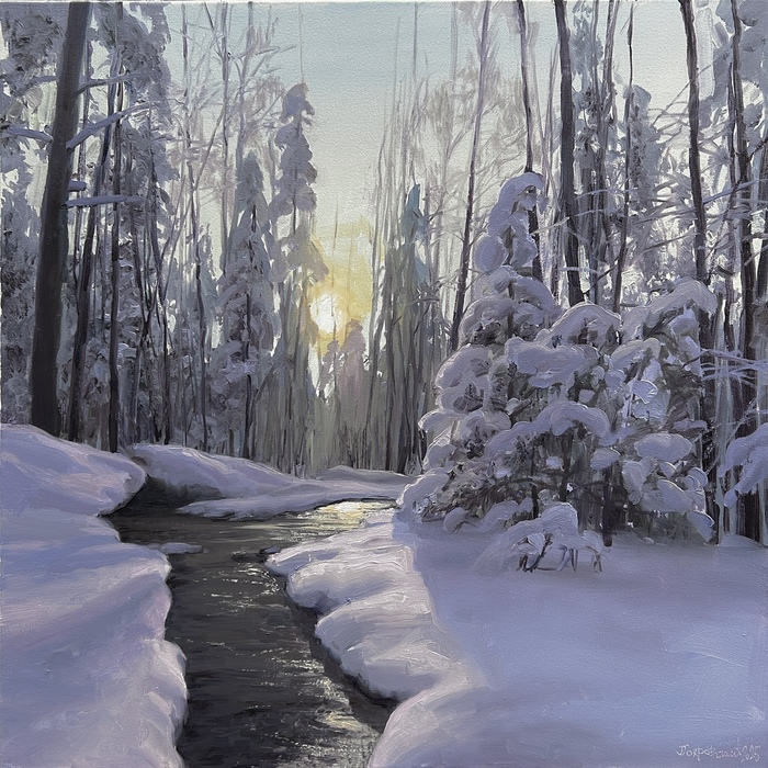 Бор под Гатчиной. 60х60. Холст. Масло