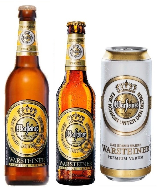 Warsteiner Premium Verum - ������������ �������� ���� �������-������, � ���������� ������ ��� �������� ���������, ��� ��������� �������� ������������ ��������, ����������� � ��������� ������� 0,5� � 0,33�, � � ����� 0,5�