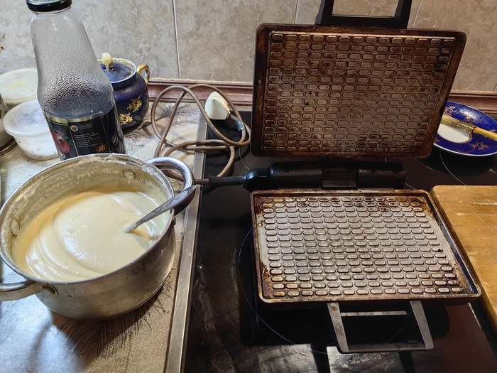 Та самая вафельница и тесто