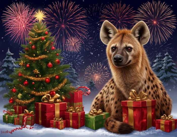 Гиены поздравляют всех с Новым Годом!