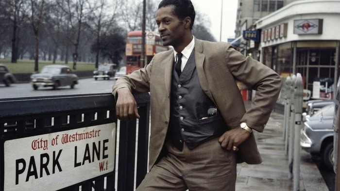 Чак Берри в свой первый визит в Великобританию.