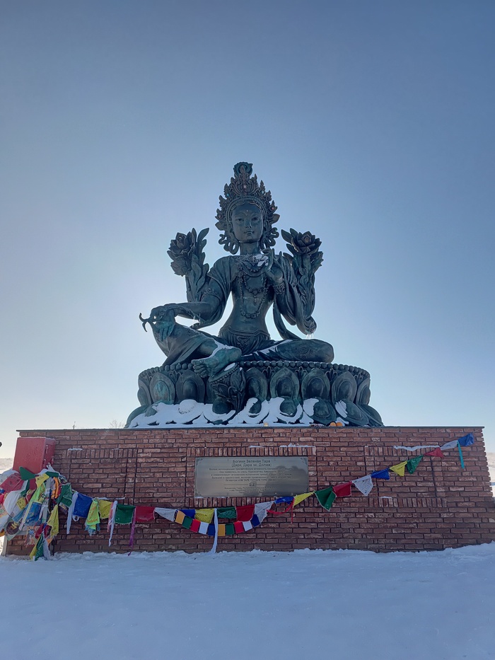 Ответ на пост «Процесс создания скульптуры Зеленая Тара для г. Элиста»