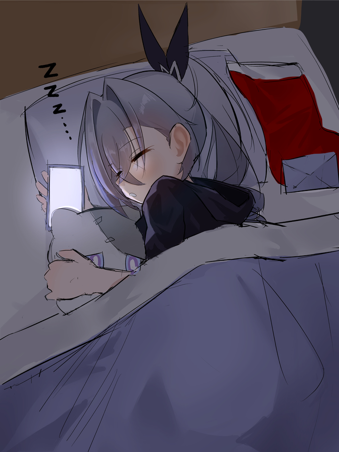 Я так же сплю с телефоном...