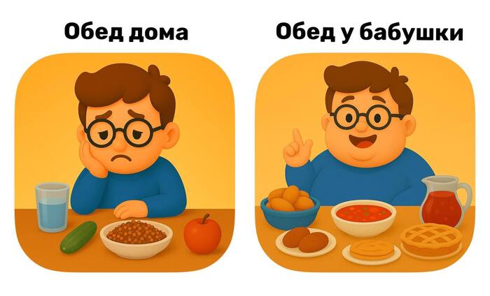 Забота и любовь от родных людей, она такая