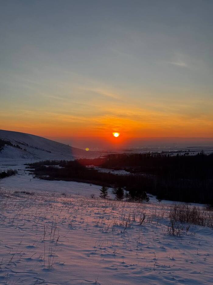 Рассвет над селом Зыково