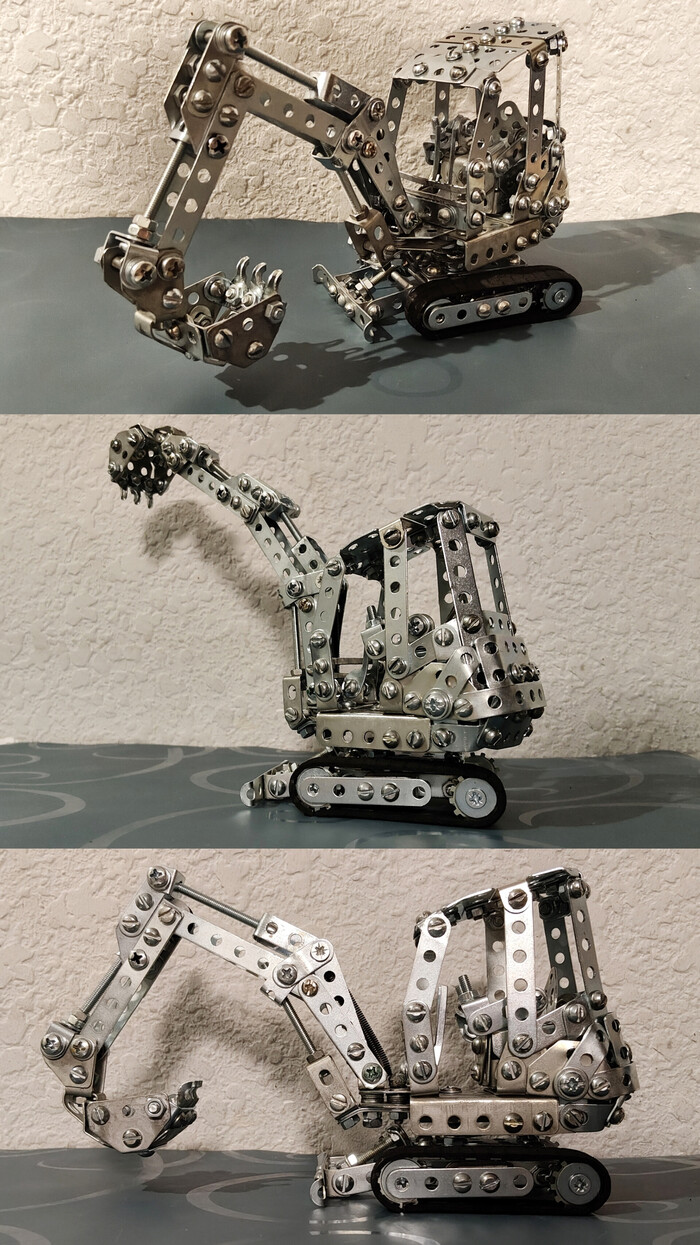 Wacker Neuson 1502 из металлического конструктора в процессе