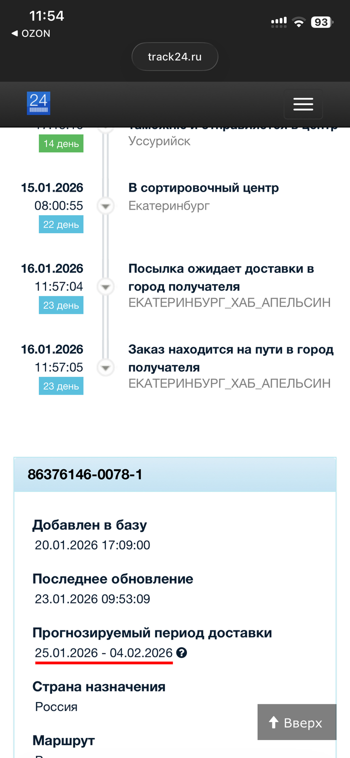 ������ �������� OZON