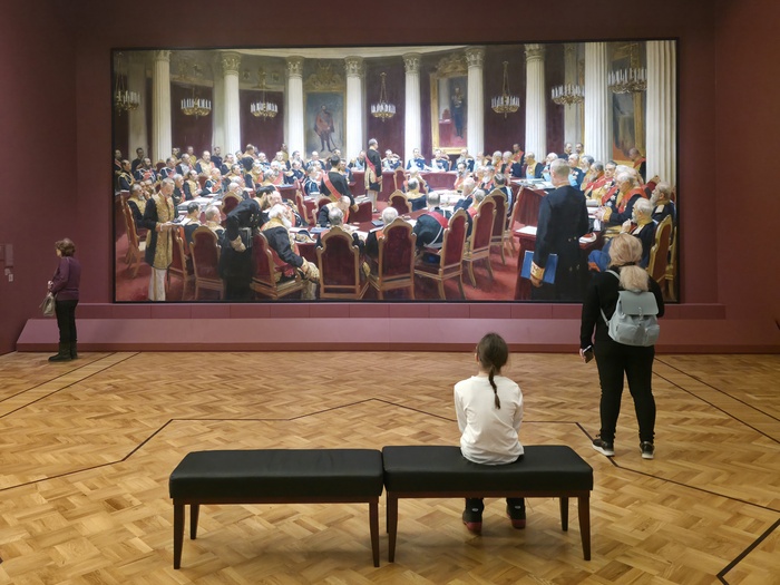 Илья Ефимович Репин. Торжественное заседание Государственного совета 7 мая 1901 года, в день столетнего юбилея со дня его учреждения. 1903