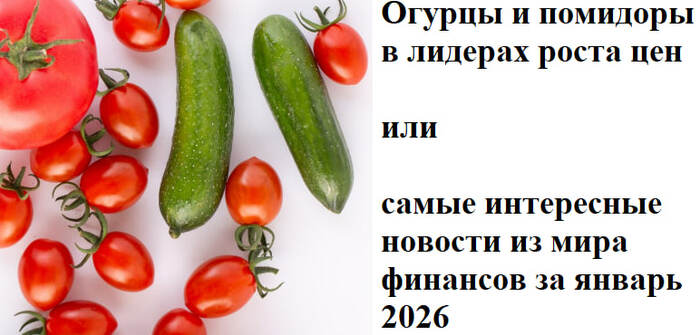 Огурцы и помидоры в лидерах роста или "Интересные новости из мира финансов за январь 2026"