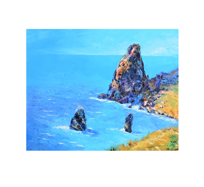 Фиолент, Скалы Оpест и Пилад. 50х40. 2014