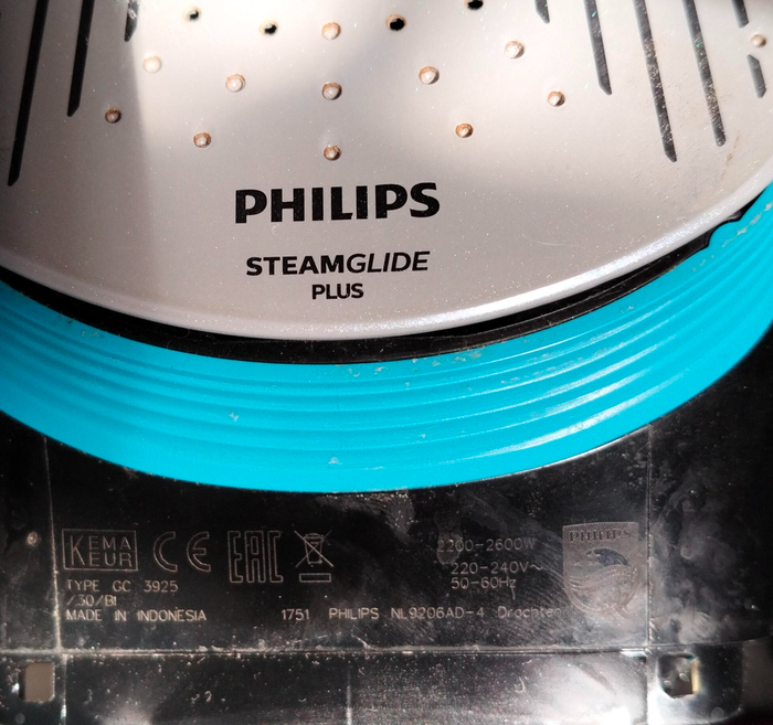 Маркировка утюга