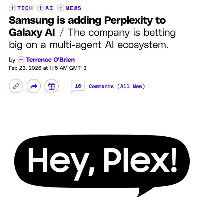Perplexity ������� � Galaxy S26