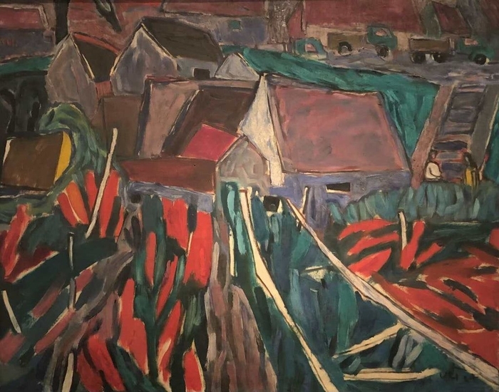 Чан Чонг Ву. Пейзаж Нгок Ха, холст, масло, 1984 г.
