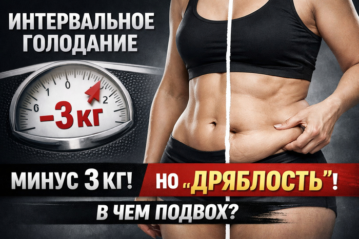 Интервальное голодание: минус 3 кг на весах, но "плюс" дряблость в зеркале. В чем подвох?