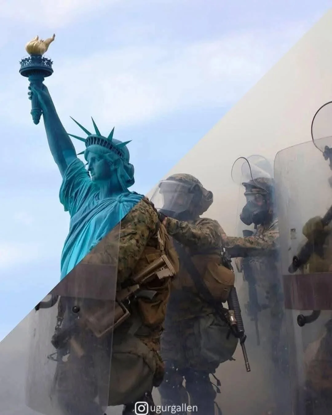 Turkish artist combines two opposing realities into one - Turkey, Turks, Artist, The photo, War, Peace, Children, Comparison, Longpost, Repeat, Politics