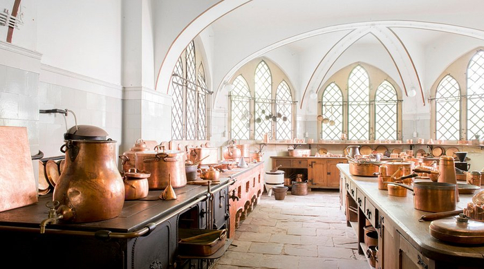 Кухня замка Мариенбург. Неплохо даже сейчас.