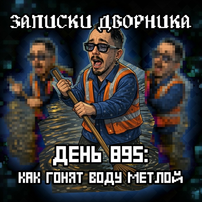 Записки дворника. День 895: Как гонят воду метлой