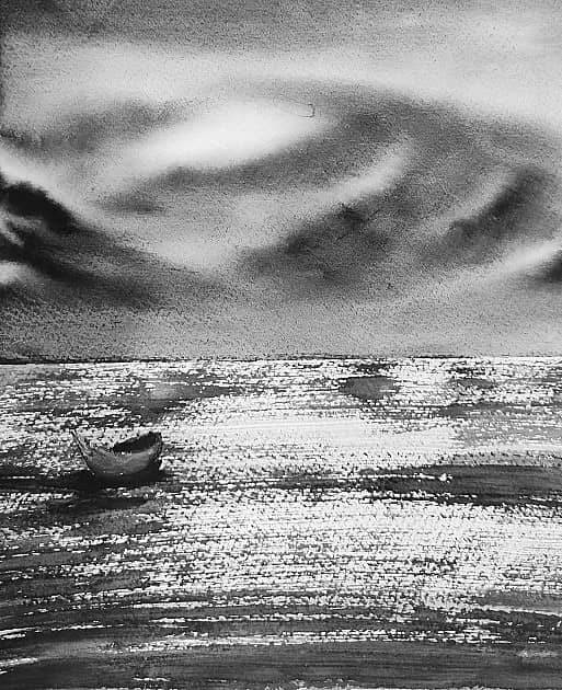 Акварель. Перед штормом 1