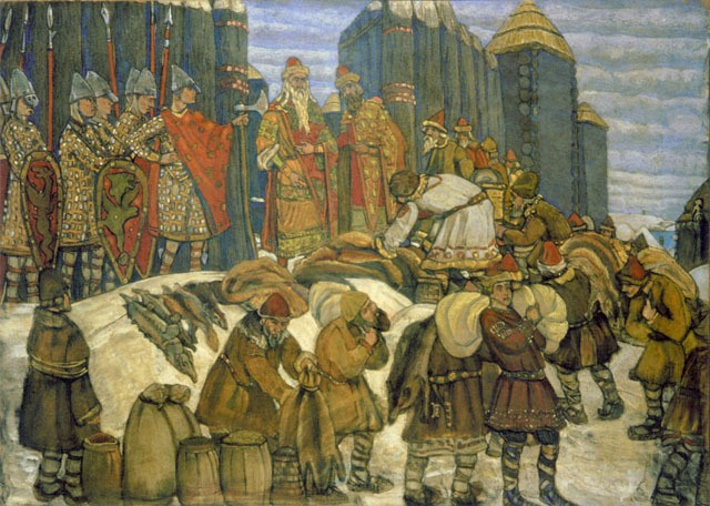 Князь собирает дань.