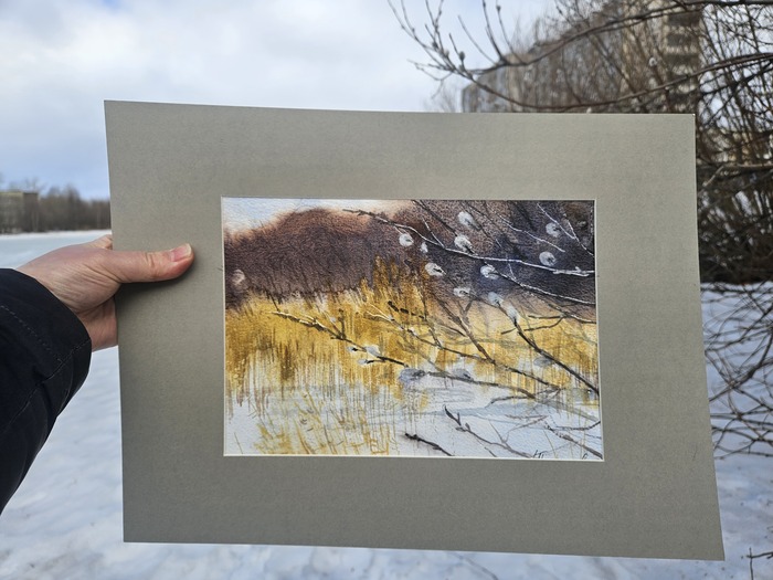 Акварель 30 ×40 Художник Ксения Ползикова <!--noindex--><a href="https://pikabu.ru/story/vesna_ozhidanie_chuda_13812747?u=https%3A%2F%2Fart-auc.ru%2Flot%2F574%2F&t=https%3A%2F%2Fart-auc.ru%2Flot%2F574%2F&h=d31ed3c42cc0340a2fadd65fbfb0a5424a5acc8f" title="https://art-auc.ru/lot/574/" target="_blank" rel="nofollow noopener">https://art-auc.ru/lot/574/</a><!--/noindex-->