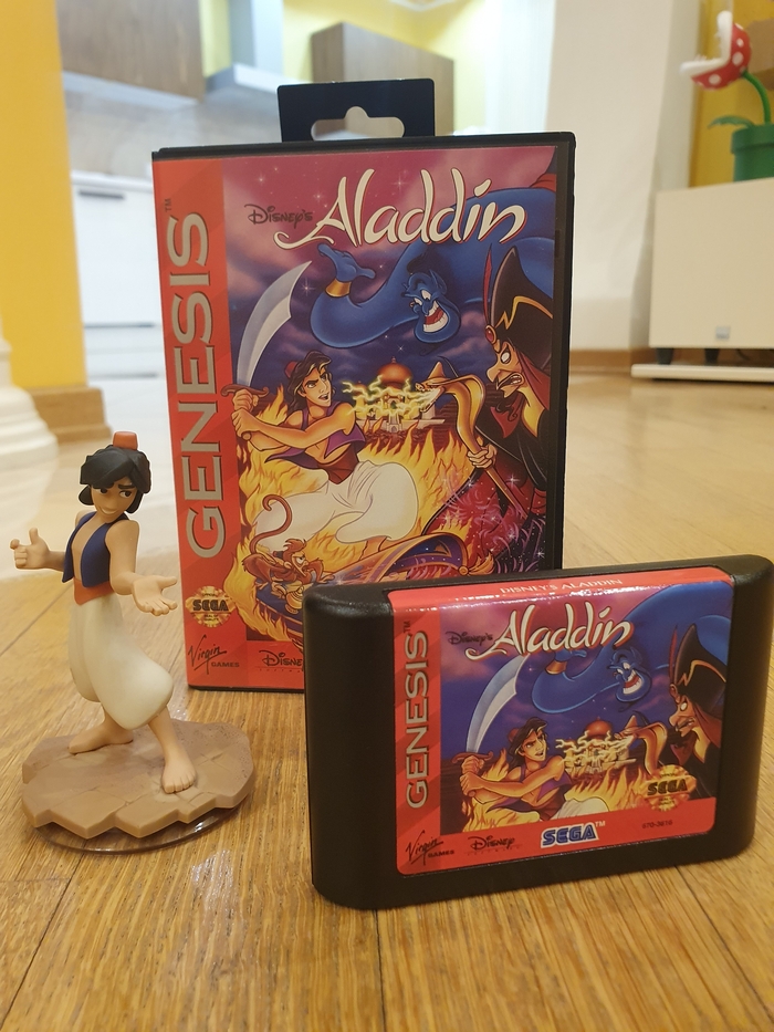 Лицензионный картридж видеоигры "Aladdin" на Sega GEN