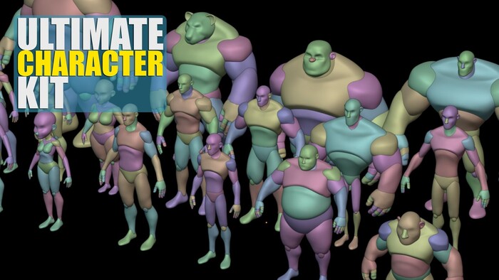 Полный набор для создания персонажей в Blender