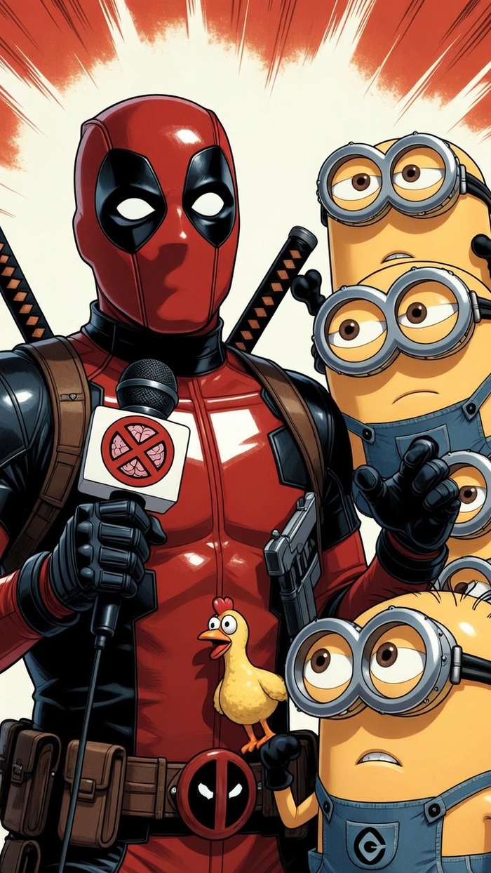 Дедпул и миньоны, готов на 73%
