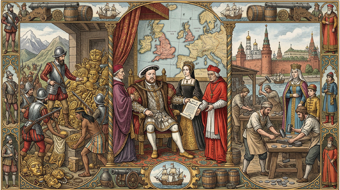 Пороховые 1500-е, Эпизод 4 (V2): Золото Инков, Развод по-английски и Рождение Копейки. Хроники 1531–1540 годов