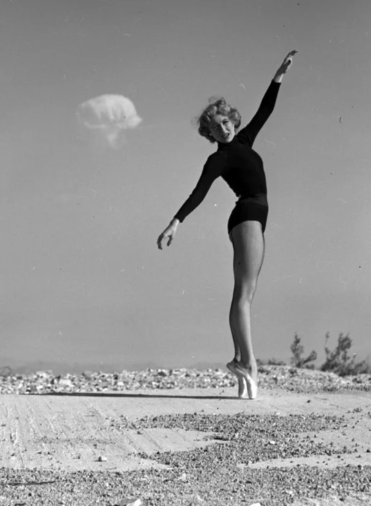 This is a crazy, crazy, crazy, crazy world - Nuclear explosion, Ballerinas, PHOTOSESSION, Black and white photo, Professional shooting, Natural beauty, Longpost, Politics