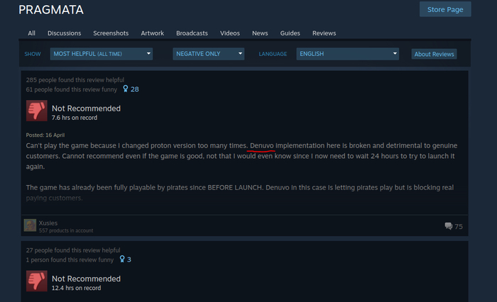 <!--noindex--><a href="https://pikabu.ru/story/denuvo_limit_aktivatsiy_ischerpan_13896313?u=https%3A%2F%2Fsteamcommunity.com%2Fapp%2F3357650%2Fnegativereviews%2F%3Fbrowsefilter%3Dtoprated%23scrollTop%3D1109.3333740234375&t=https%3A%2F%2Fsteamcommunity.com%2Fapp%2F3357650%2Fnegativereviews%2F%3Fbrow...&h=b5804e1d944510463e123e057e401f153caf58d0" title="https://steamcommunity.com/app/3357650/negativereviews/?browsefilter=toprated#scrollTop=1109.3333740..." target="_blank" rel="nofollow noopener">https://steamcommunity.com/app/3357650/negativereviews/?brow...</a><!--/noindex-->