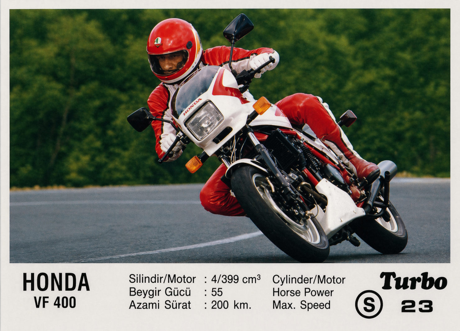 Вкладыш №23 — Honda VF 400, восстановленное изображение
