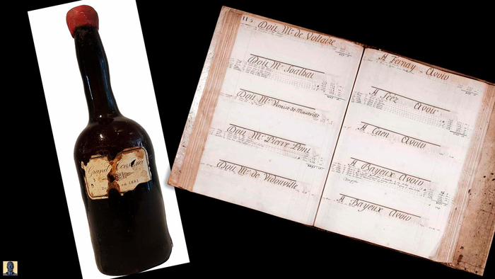 Бутылка Grand Constance 1821 года была продана на аукционе в 2016 году. Книга заказов вина.