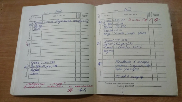Мои первые шаги в большую жизнь: дневник и тетради первого класса (1991-1992)
