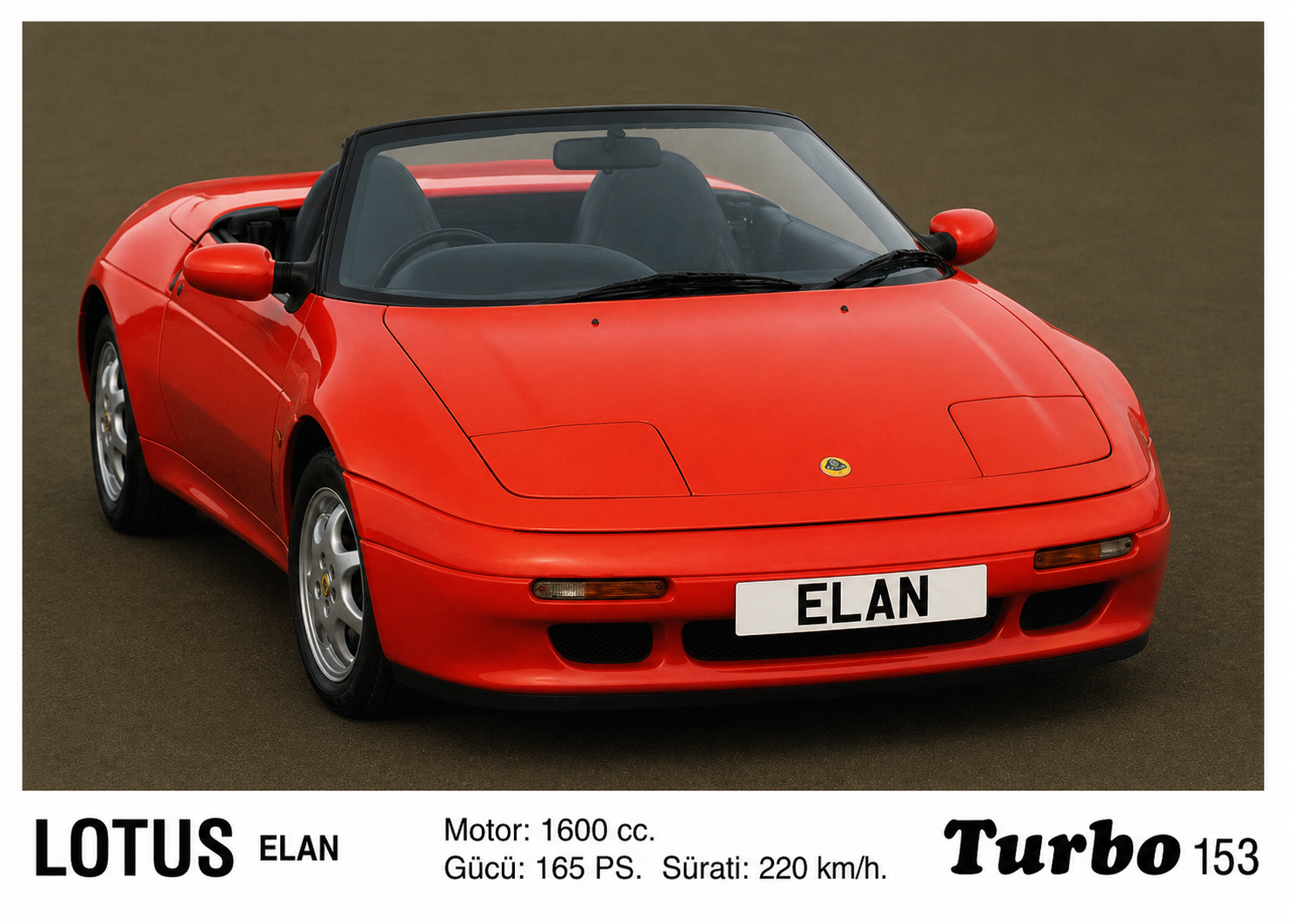 Вкладыш №153 — Lotus Elan, восстановленное изображение