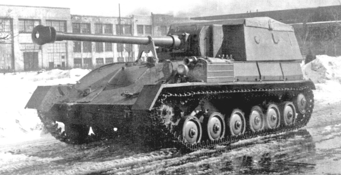 СУ-85Б. Источник фото: <!--noindex--><a href="https://pikabu.ru/story/ne_uspeli_pyat_obraztsov_sovetskoy_tekhniki_sozdannyikh_vo_vremya_velikoy_otechestvennoy_voynyi_no_ne_prinyavshikh_uchastie_v_boyakh_13957678?u=https%3A%2F%2Fwar-book.ru%2Fsu-76-samohodnaya-artillerijskaya-ustano%2F&t=https%3A%2F%2Fwar-book.ru%2Fsu-76-samohodnaya-artillerijskaya-ustano...&h=b9b94168d575c5551df3e17bd22a2a9ba18ee9c6" title="https://war-book.ru/su-76-samohodnaya-artillerijskaya-ustano/" target="_blank" rel="nofollow noopener">https://war-book.ru/su-76-samohodnaya-artillerijskaya-ustano...</a><!--/noindex-->